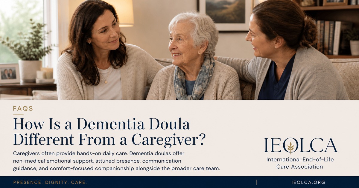 A dementia doula and caregiver role comparison